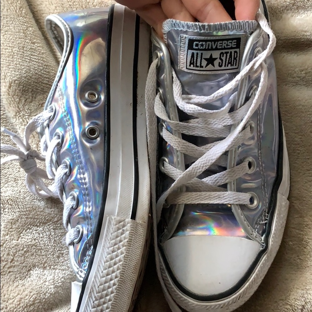 Holographic converse! Barley worn. limited edition